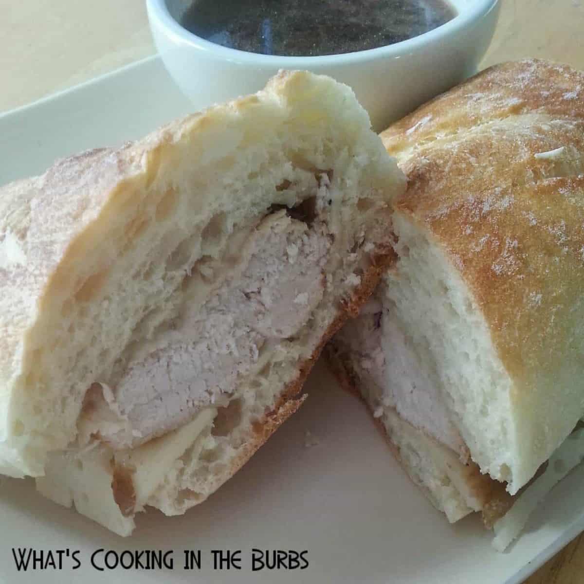 Crock Pot French Dip Sandwiches by Whats Cooking in the Burbs