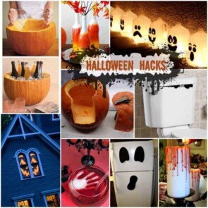 Collage images of Halloween decoration ideas
