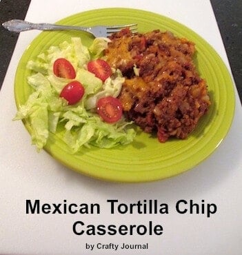 Gluten Free Mexican Tortilla Chicken Casserole from Crafty Journal