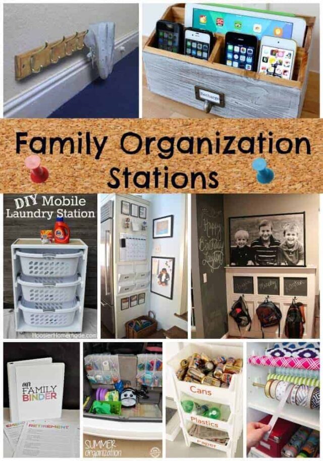 Organization Stations That Will Keep Your Family ORGANIZED! - Princess ...