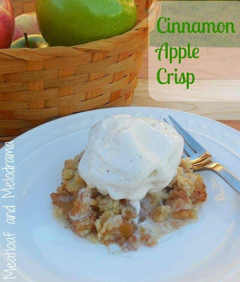 Cinnamon Apple Crisp Without Oats - Meatloaf and Melodrama