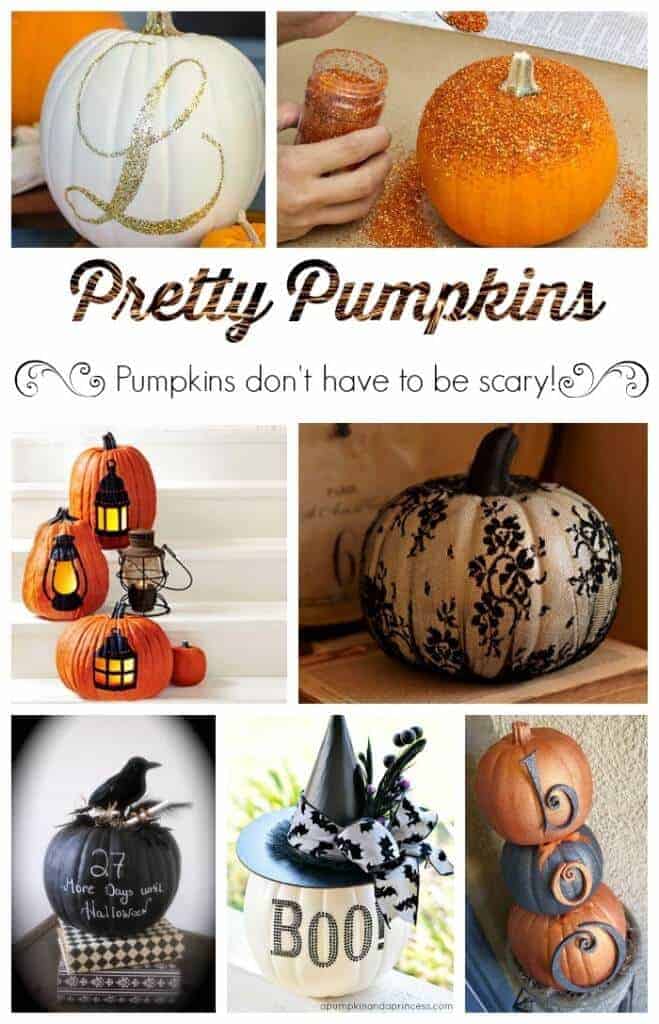 Pretty Pumpkins - eftersom pumpor inte behöver vara scarry't have to be scarry