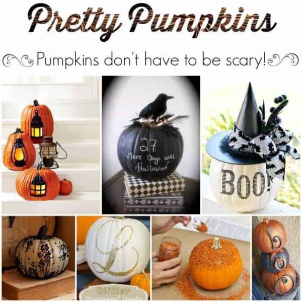 Pretty Pumpkins {they don't have to be scary!}