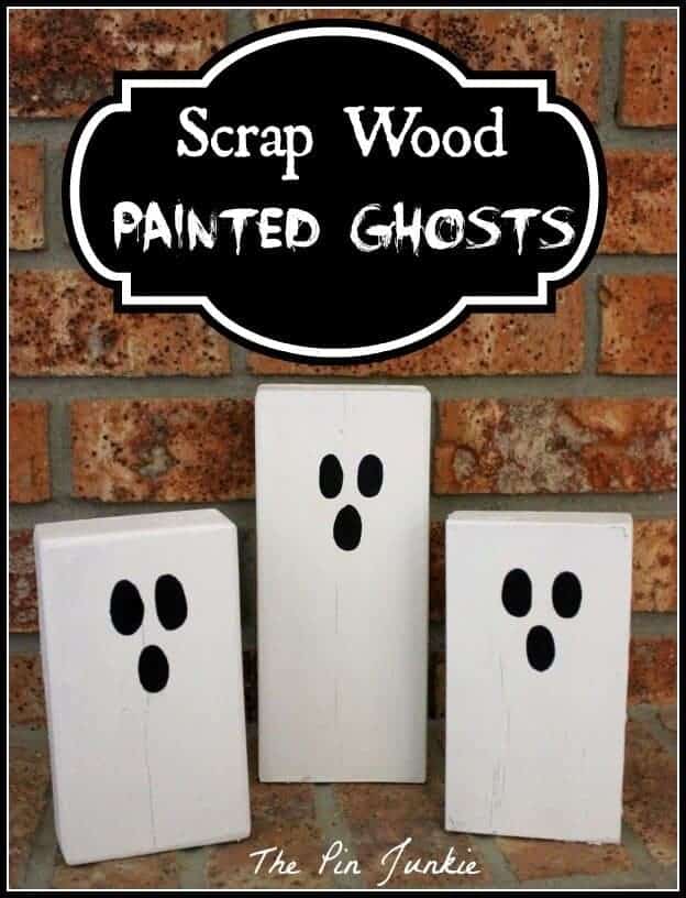 Scrap Wood Painted Ghosts from the Pin Junkie