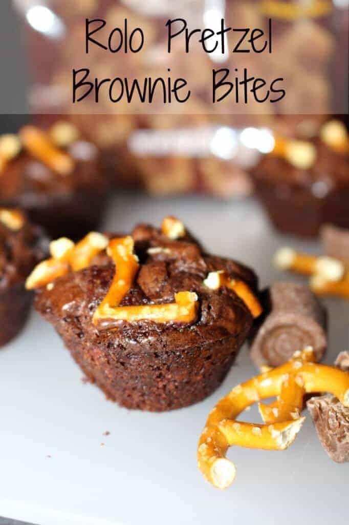 rolo pretzel brownie bites - sweet and salty deliciousness