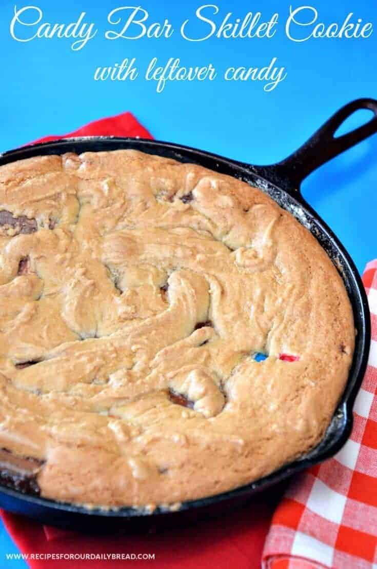 A close up of food on a table, with Candy and Cookie