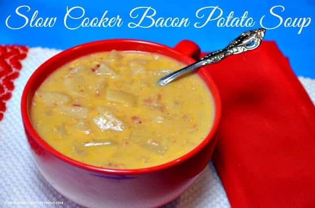 Slow Cooker Bacon Potato Soup by Princess Pinky Girl 