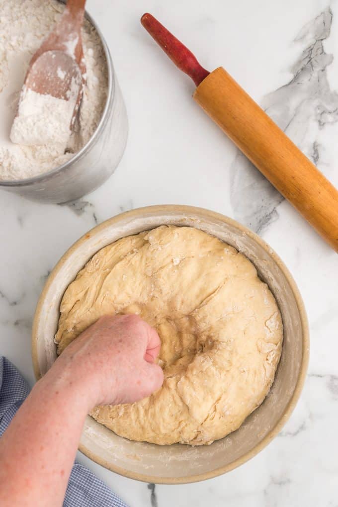 dough ready for babka