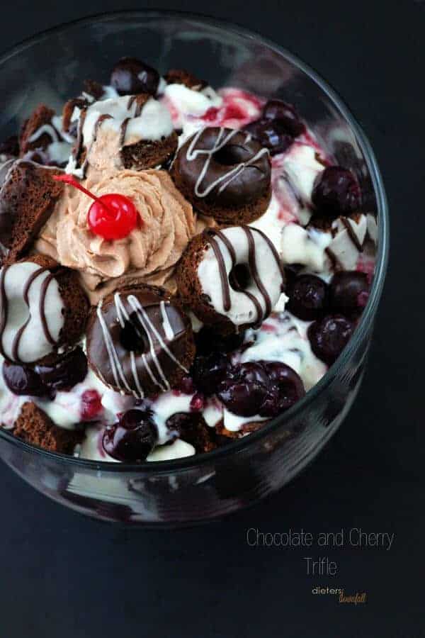 Chocolate and Cherry Trifle by Dieters Downfall