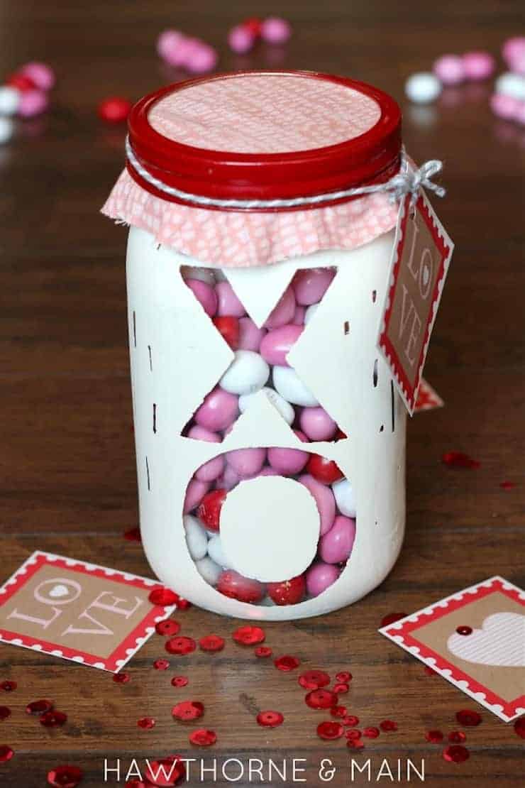 mason jar crafts for valentine's day