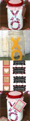 Valentine's Day Mason Jar DIY Project (with FREE PRINTABLE Gift Tag)