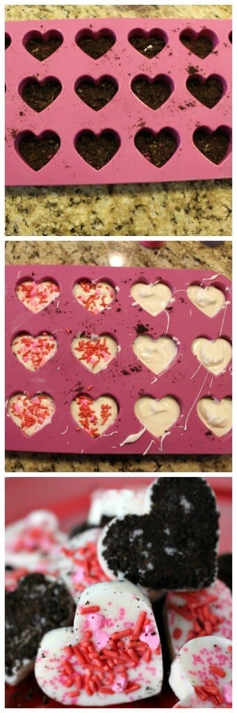 How to make white chocolate Oreo hearts for Valentines Day