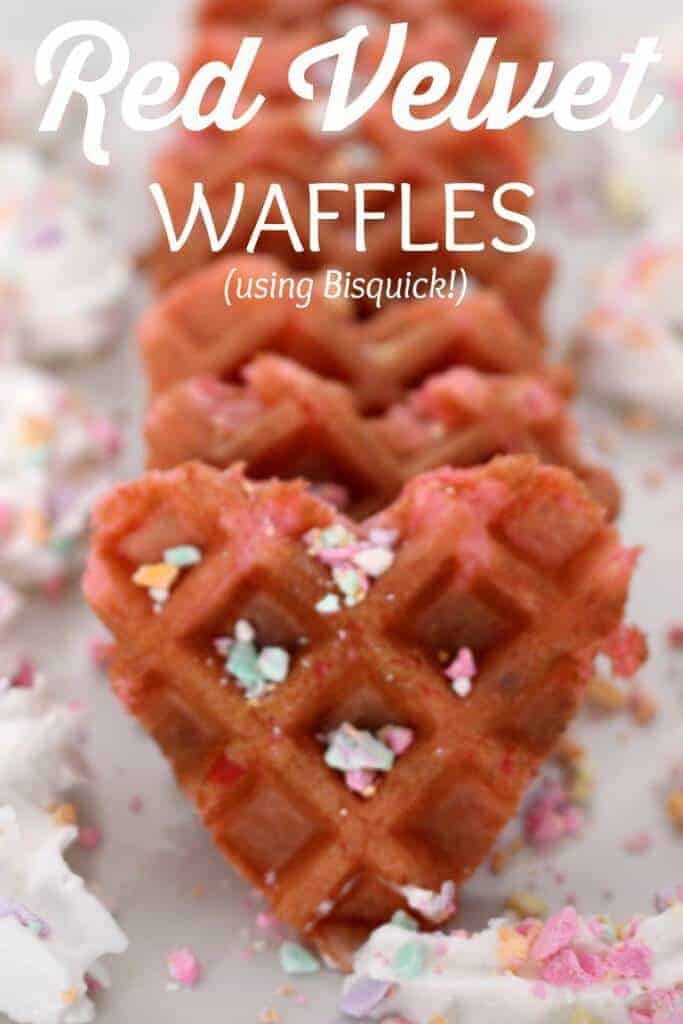 Red Velvet Waffles {using Bisquick!)