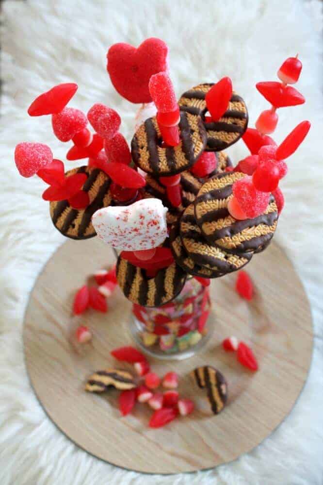 Valentines Candy Bouquet from Fry Sauce and Grits 