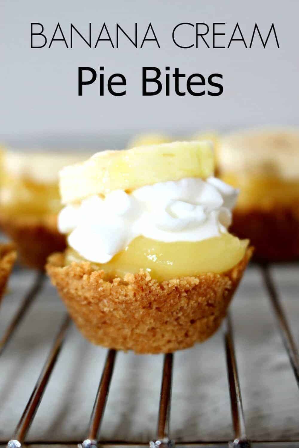 Banana Cream Pie Bites - crazy easy to make!