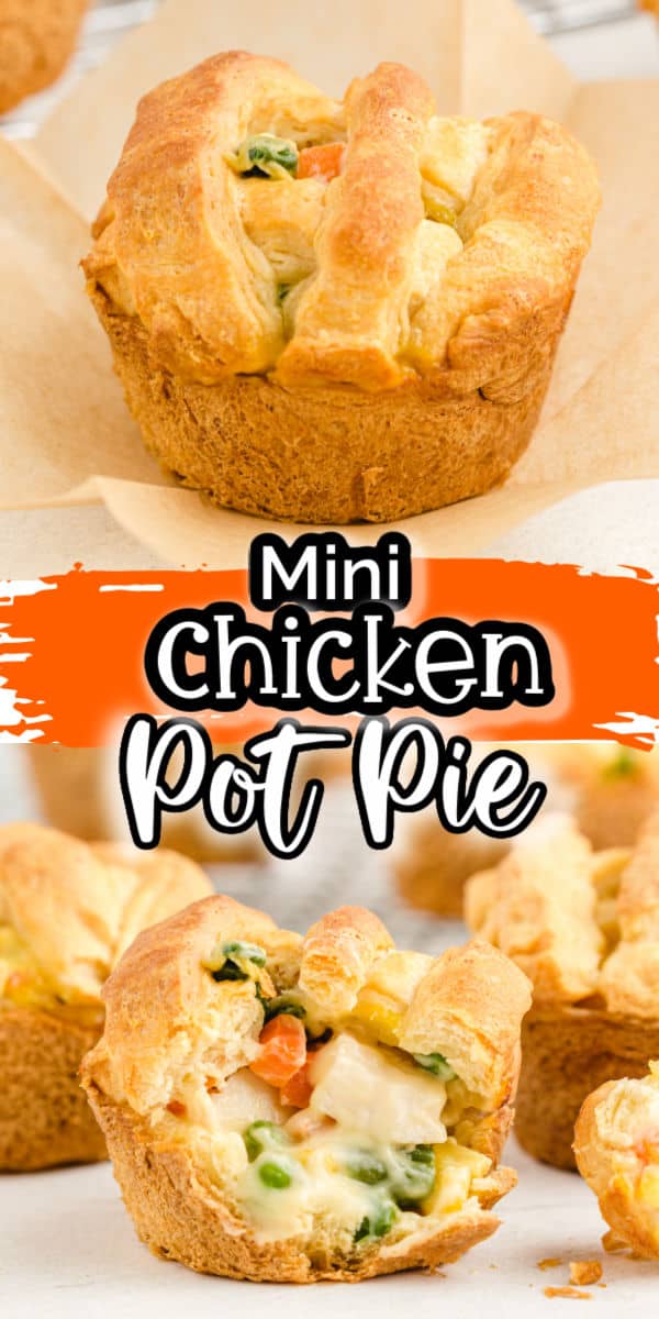 Mini Chicken Pot Pie Pinterest Image