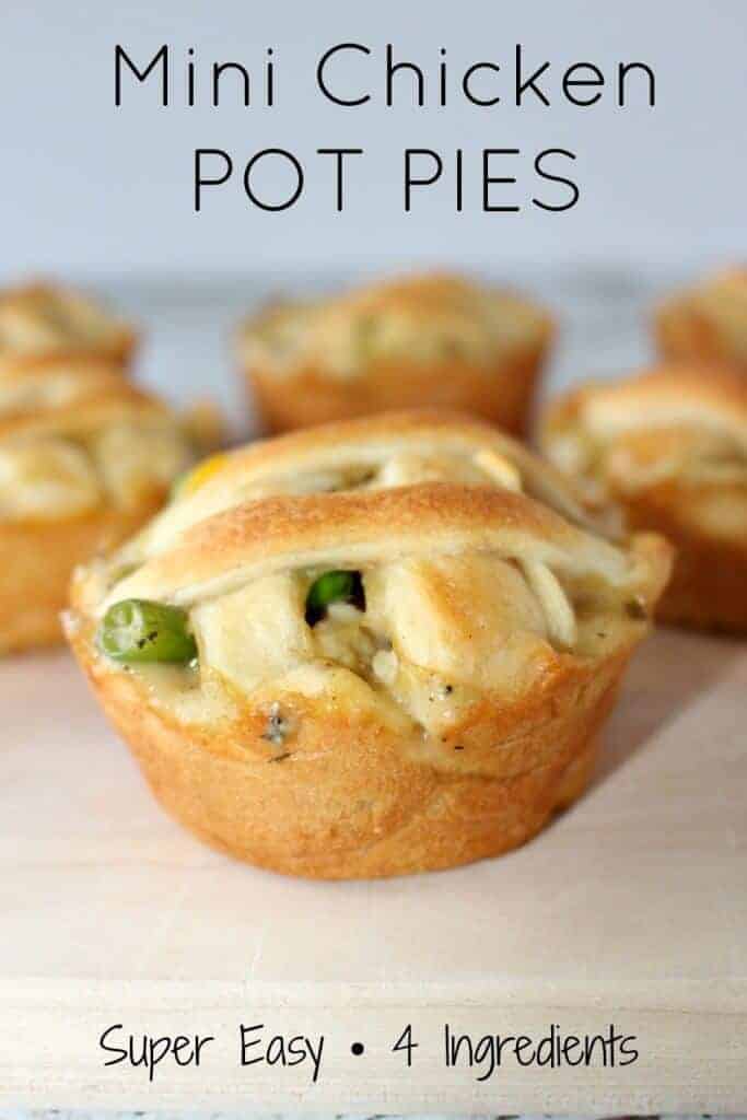 Mini Chicken Pot Pie - Super easy to assemble