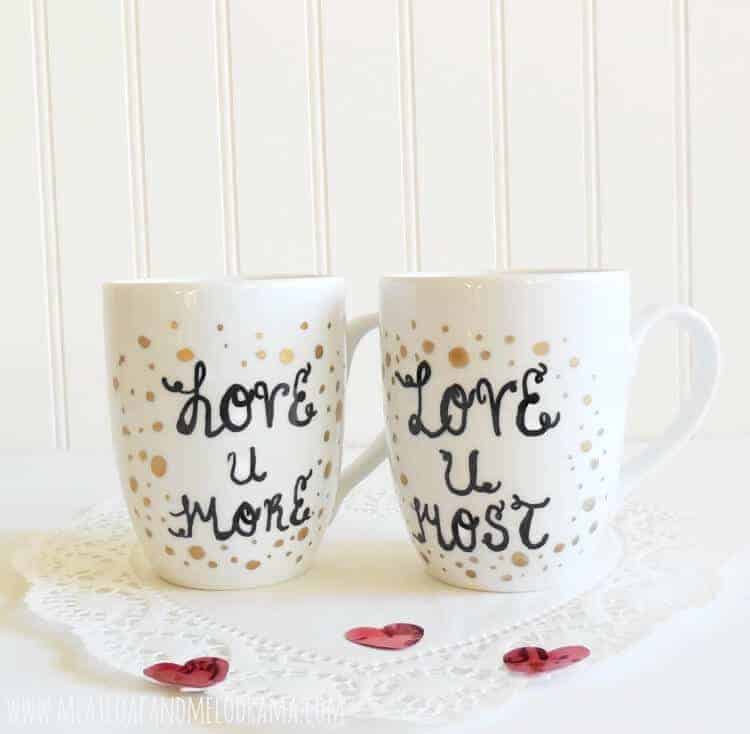 Painted Coffee Mugs by Meatloaf and Melodrama