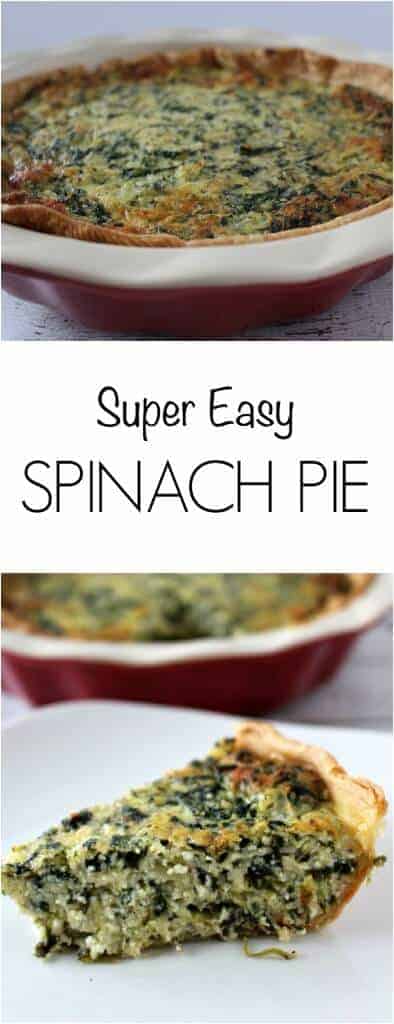 Spinach Pie - super easy to make