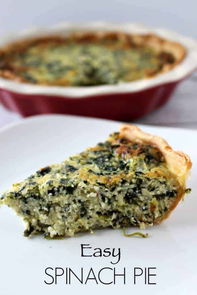 spinach pie - super easy to make