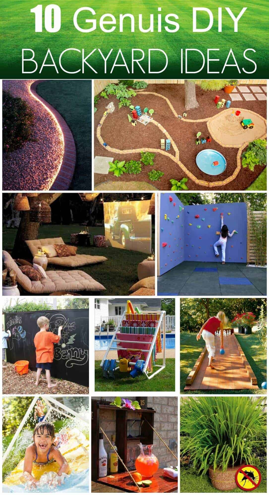 10 Genius DIY Backyard Ideas