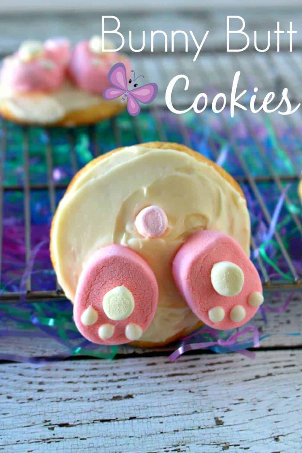 Bunny Butt Cookies - super easy project to make with your kids