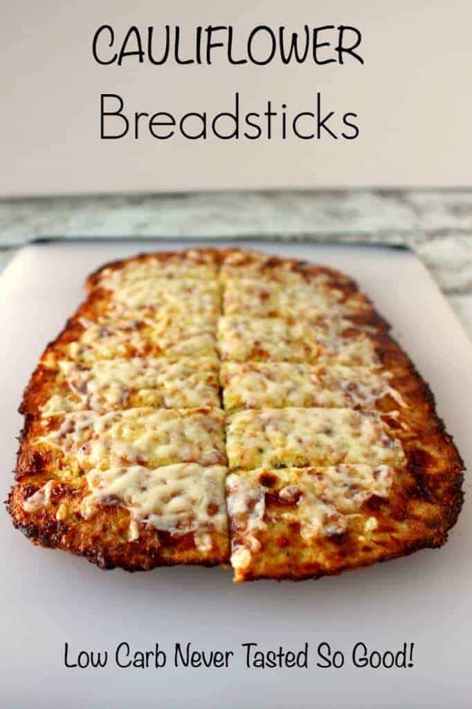 Cauliflower Breadsticks - low carb never tasted so good