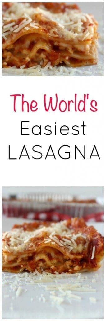 The World's Easiest Lasagna Recipe