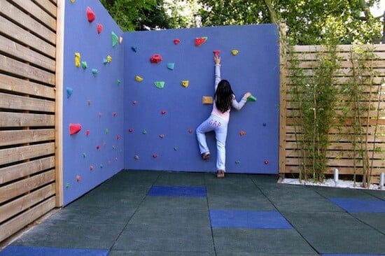 Build your own backyard rock climbing wall and other great DIY backyard ideas