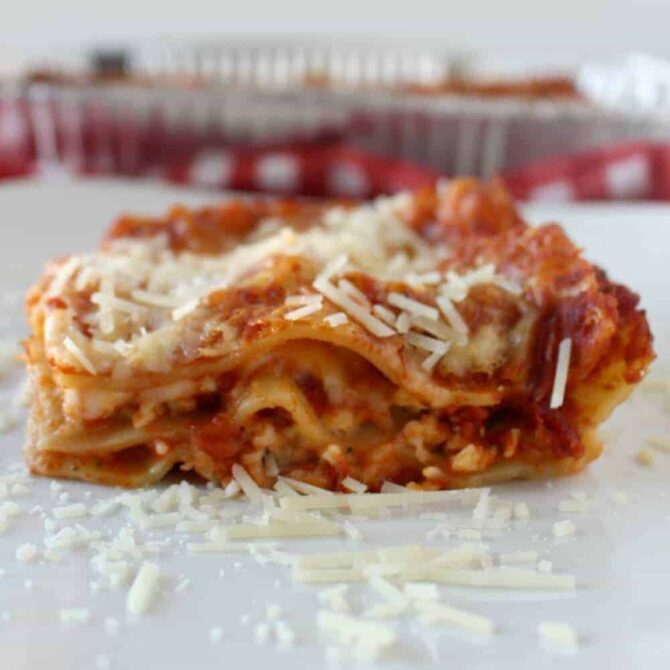 The World's Easiest Lasagna {Vegetarian} - Princess Pinky Girl