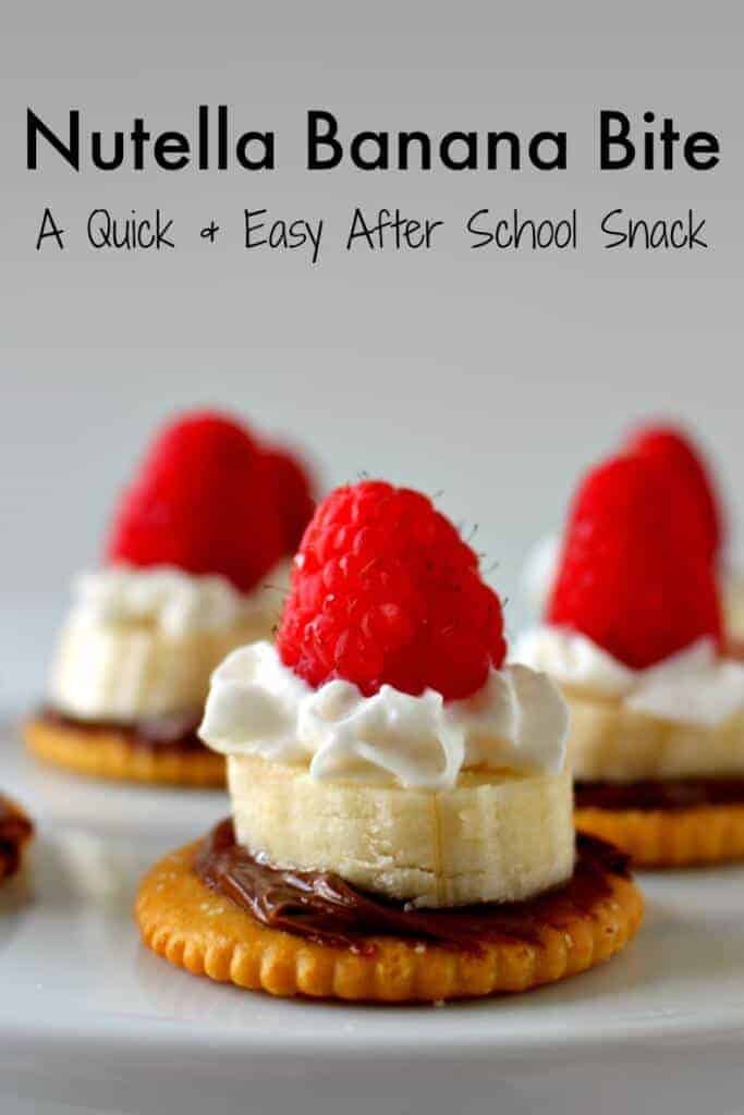 Nutella Banana Bite - a quick and easy after school snack