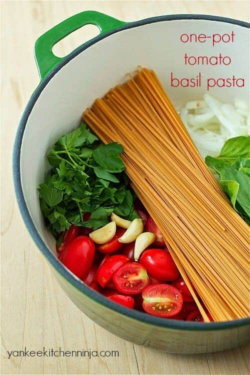 one pot tomato basil pasta