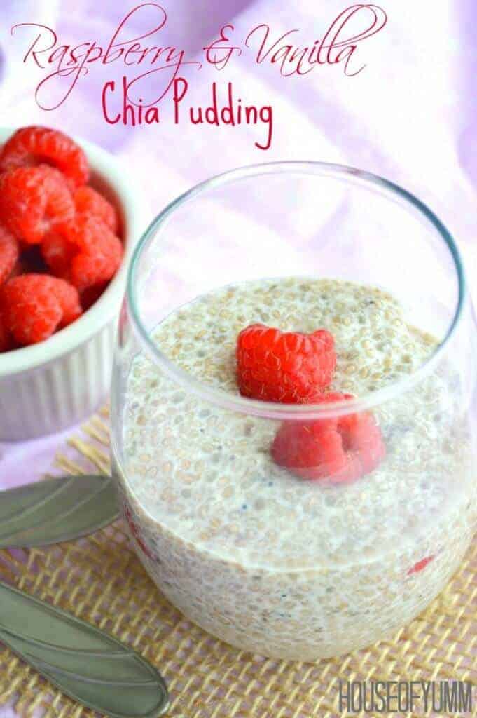 Raspberry & Vanilla Chia Pudding - Breakfast or dessert?! Doesn't matter with this healthy dish.