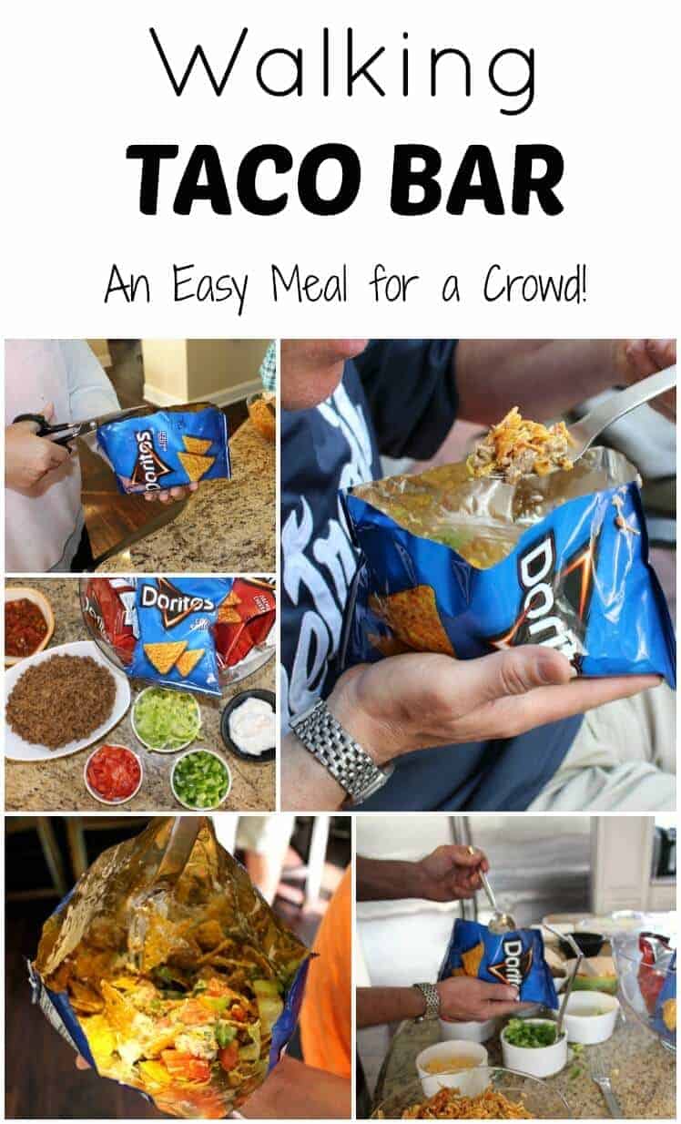 Walking Taco Bar - An easy meal for a crowd
