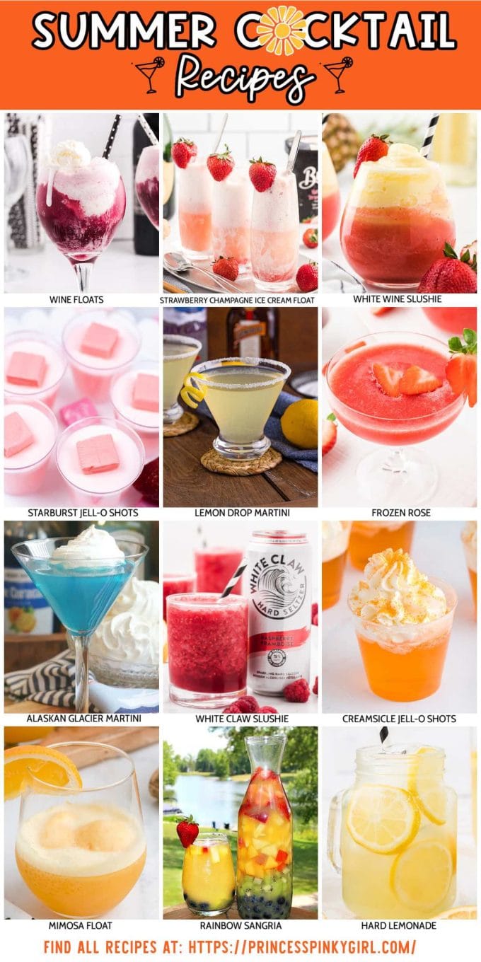 summer cocktails pinterest image