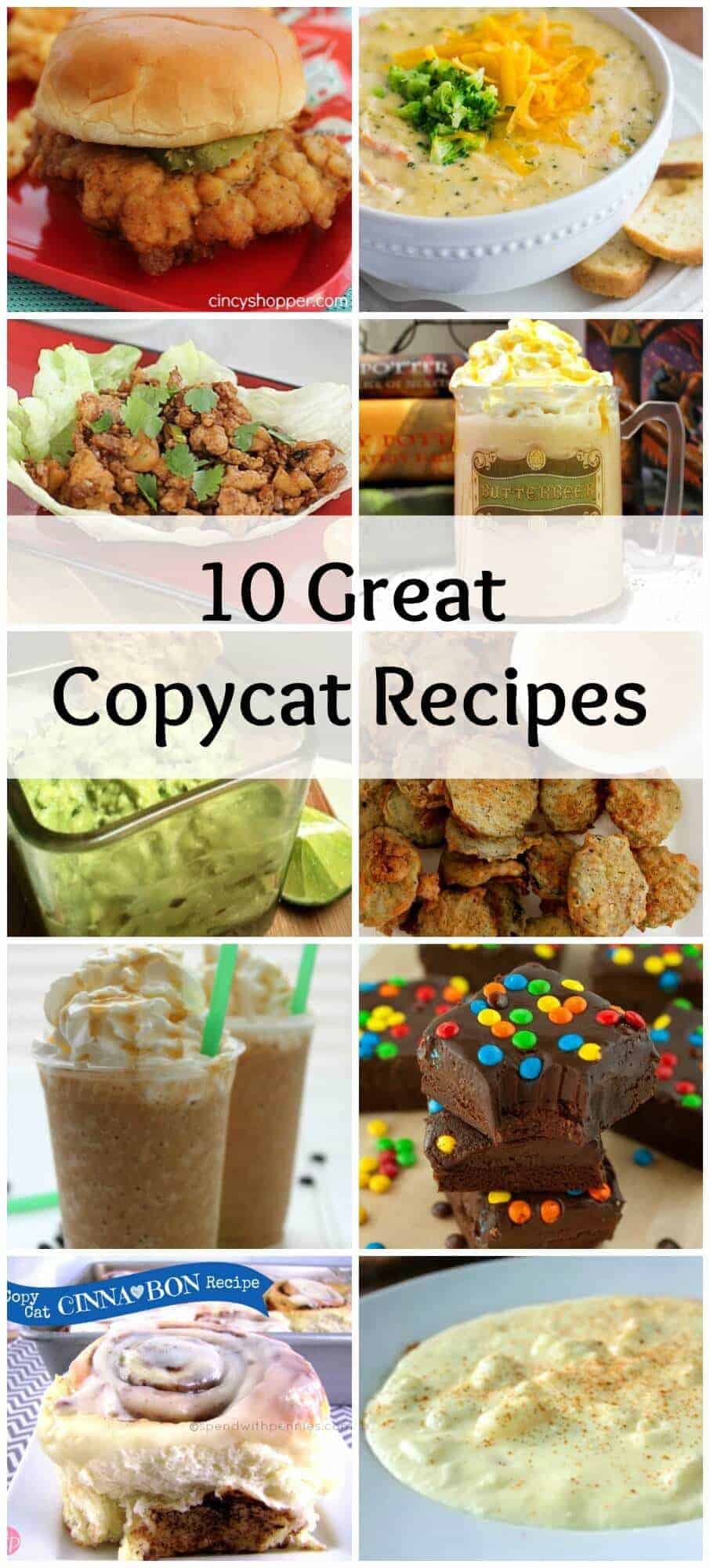 10 Great Copycat Recipes