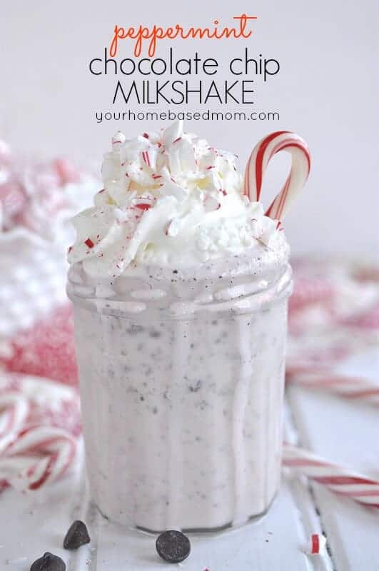 Copycat Chick Fil A Peppermint Chocolate Chip Milkshake