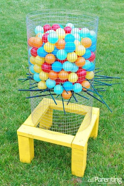 diy backyard ker plunk game