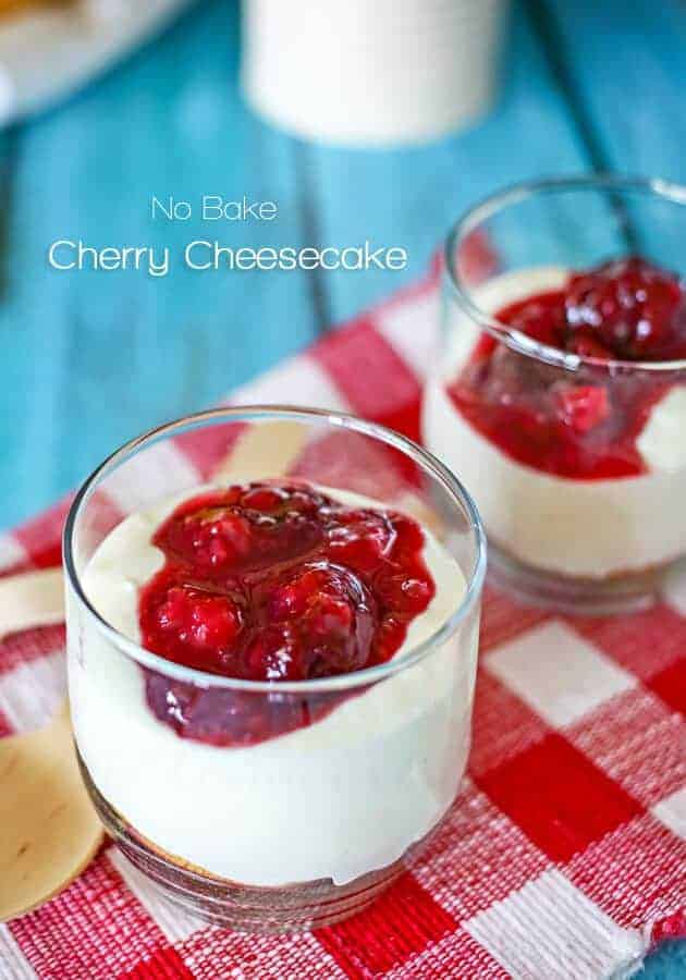 This No-Bake Cherry Cheesecake is all those things you love about cheesecake with very little work. If you love cheesecake but have little time to go through all the steps to prepare a traditional New York style version- this is definitely for you. 