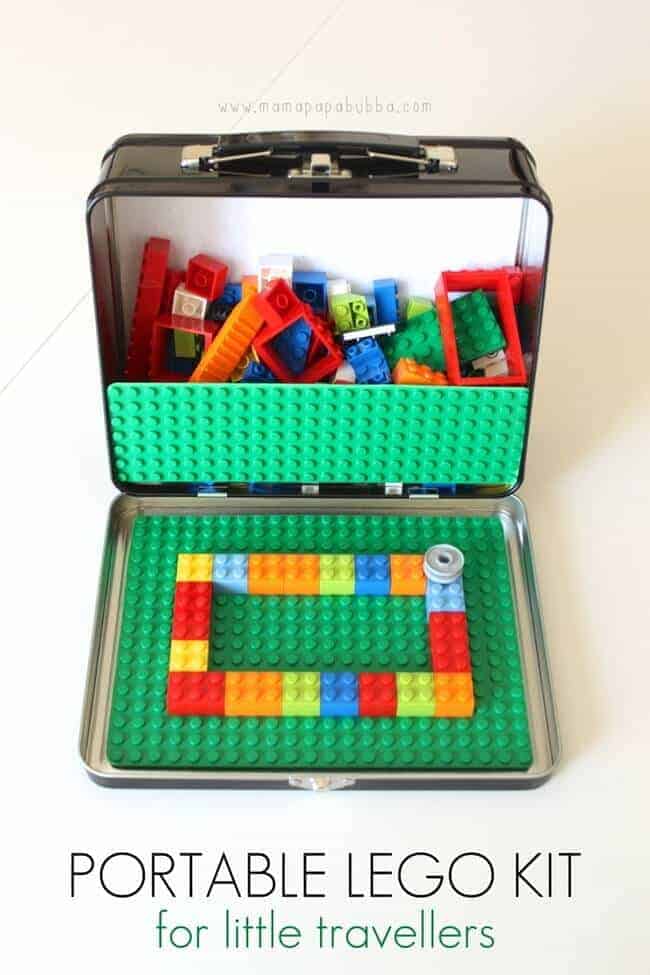 DIY Portable Lego Kit - great for car trips