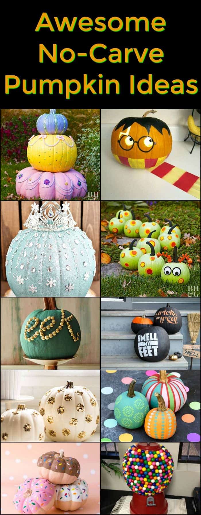 Awesome No Carve Pumpkin Ideas