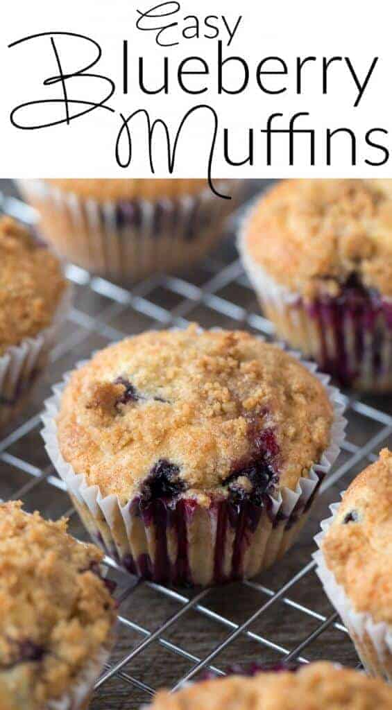 Easy Blueberry Muffin Recipe - Not only are these blueberry muffins incredibly delicious, they are super easy to make.