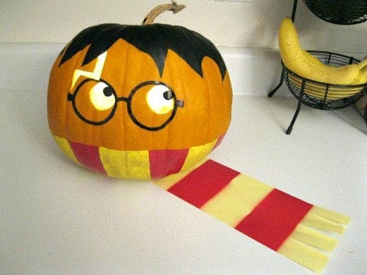 Harry Potter Pumpkin and other amazing no carve pumpkin ideas