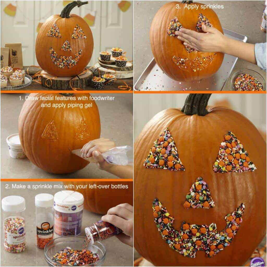 Wilton sprinkled candy pumpkin