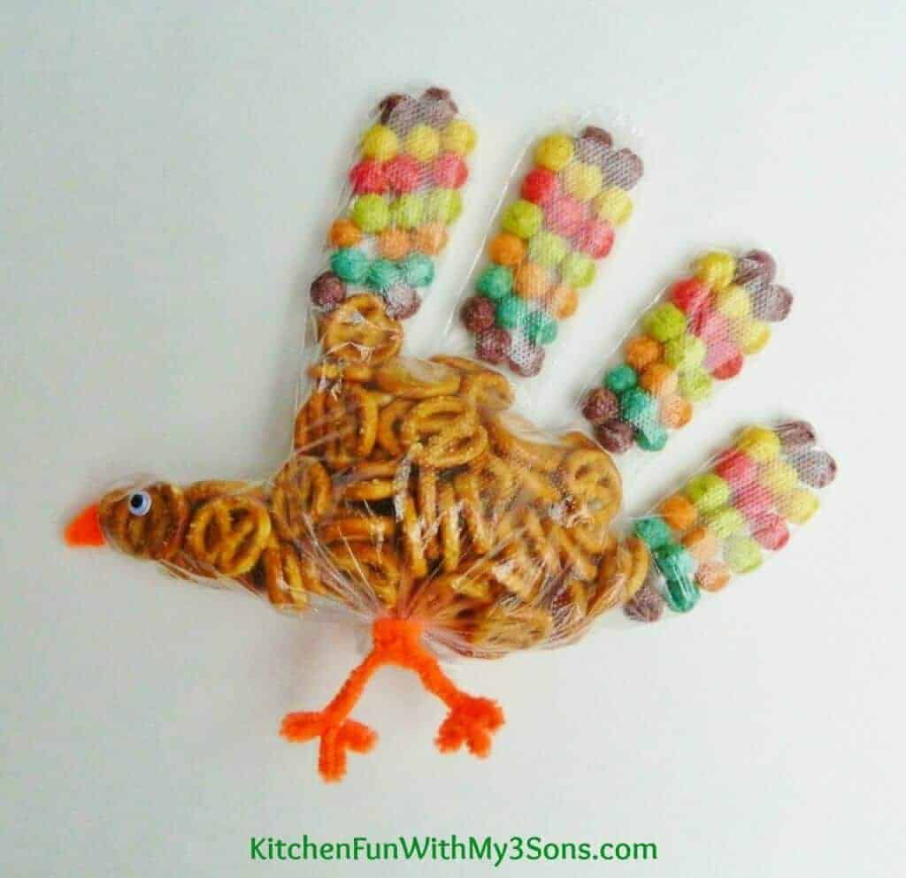 Thanksgiving Turkey Snack Bags