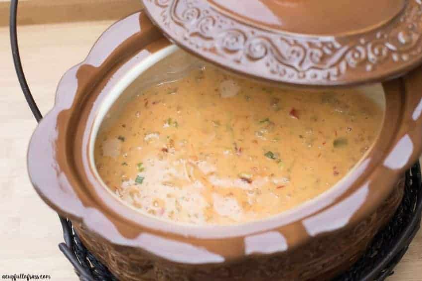 Easy Crockpot Nacho Cheese dip - the perfect appetizer to please a crowd