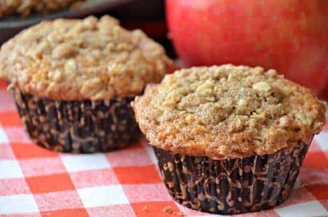 These Apple Muffins with a crumb topping are not only delicious but will make your house smell amazing. The fresh apples, allspice, and cinnamon in these muffins are perfect for fall.