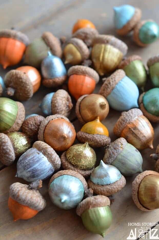 Painted Acorns by Home Stories A to Z 