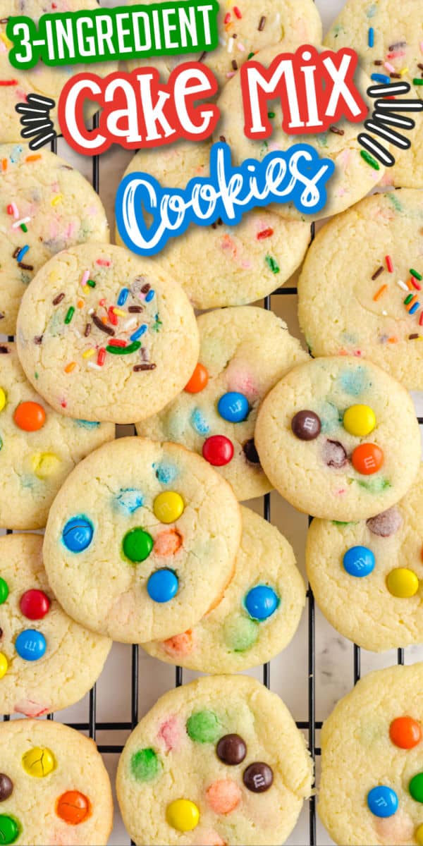 Cake Mix Cookies Pinterest image