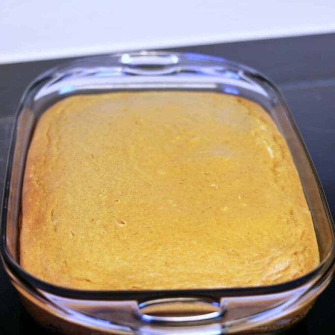 Pumpkin Butter Cake right out of the oven